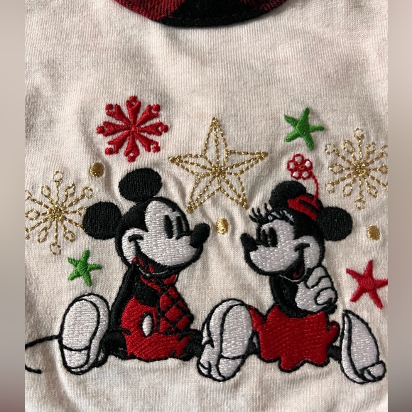 New Disney Baby Christmas Bib Set~Minnie Mouse & Mickey Mouse Baby Bibs - Picture 5 of 7